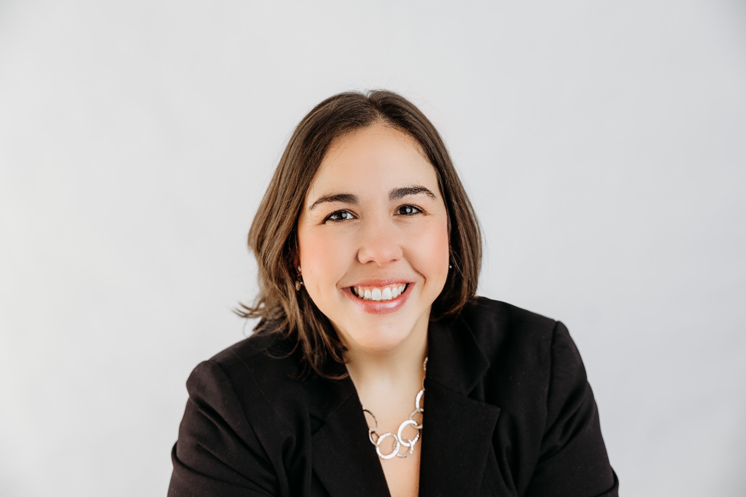 Alysia Shanahan-Belisle in a black blazer